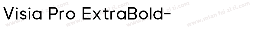 Visia Pro ExtraBold字体转换